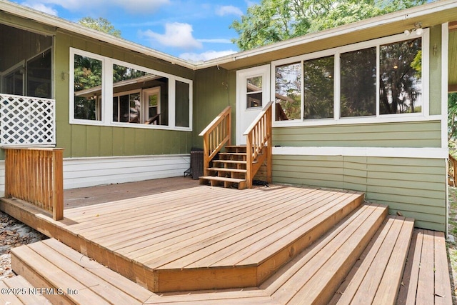 view of wooden terrace