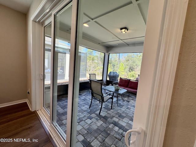 view of sunroom / solarium