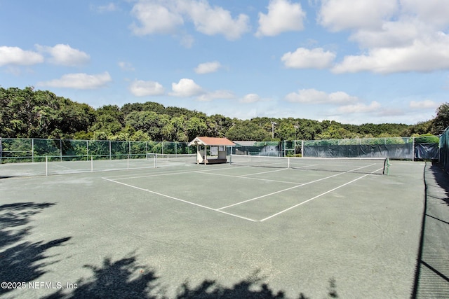 view of sport court