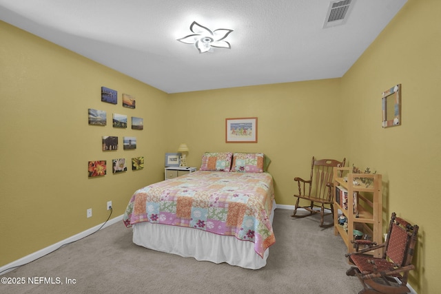 bedroom with carpet flooring