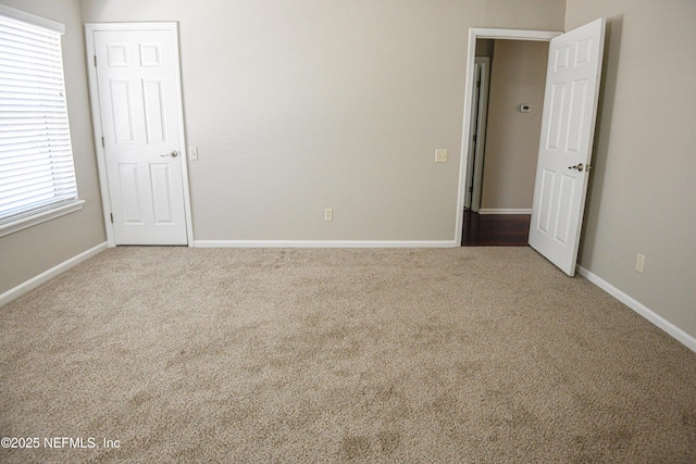 view of carpeted empty room