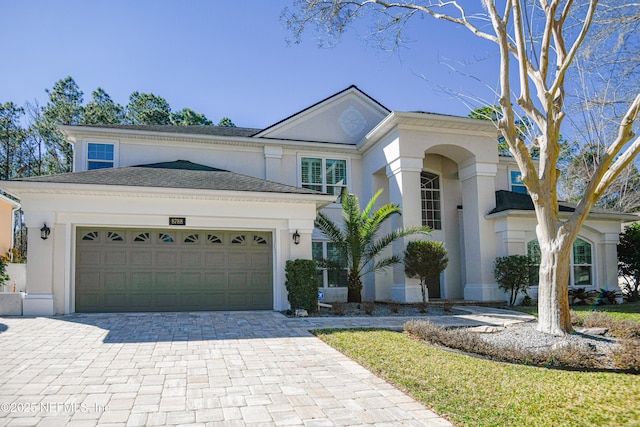 view of front of house featuring a garage