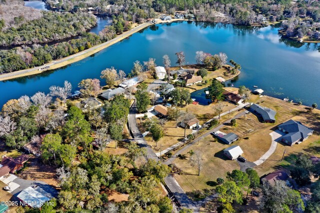 1019 Haynes Ct, Green Cove Springs, FL 32043 - drone / aerial view featuring a water view