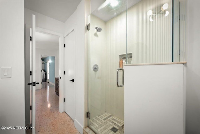 bathroom with an enclosed shower