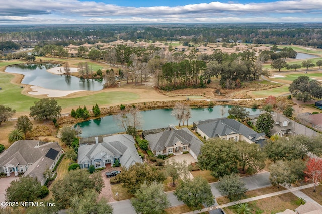 2095 Crown Dr, Saint Augustine, FL 32092 - birds eye view of property featuring a water view, a residential view, and golf course view