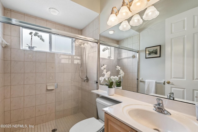 2095 Crown Dr, Saint Augustine, FL 32092 - full bath with toilet, vanity, and a shower stall