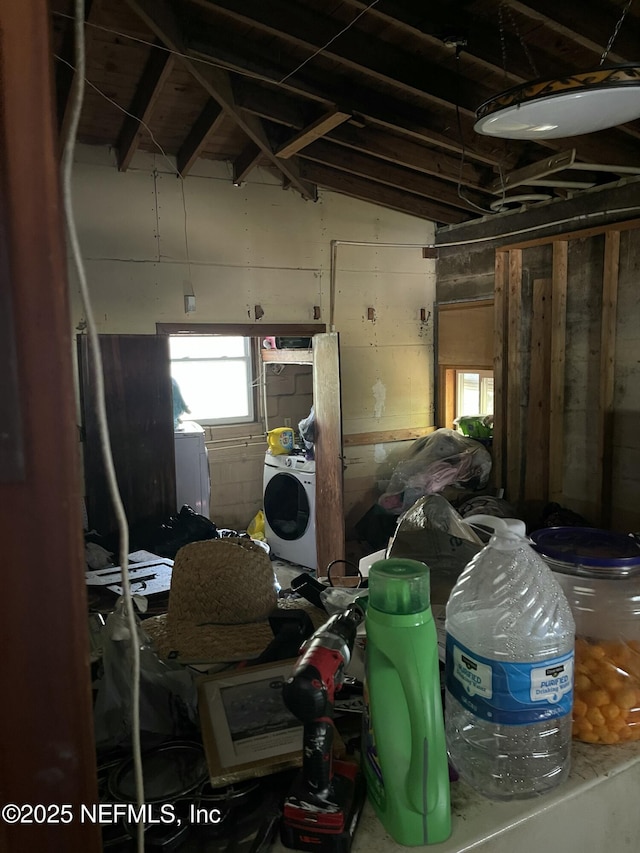 miscellaneous room featuring washer / clothes dryer