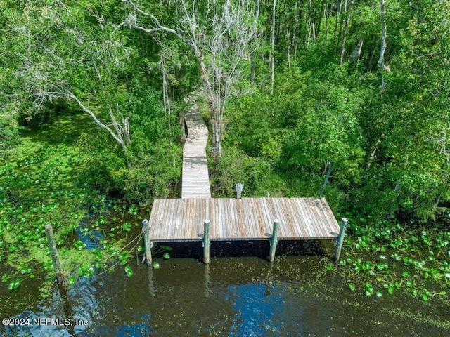 view of dock