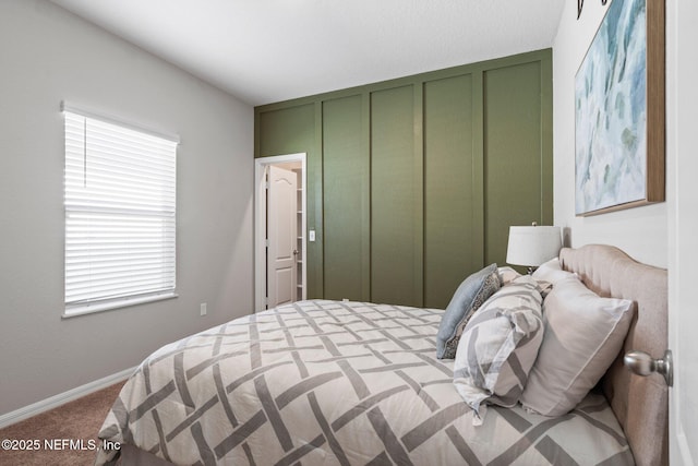 bedroom with carpet flooring