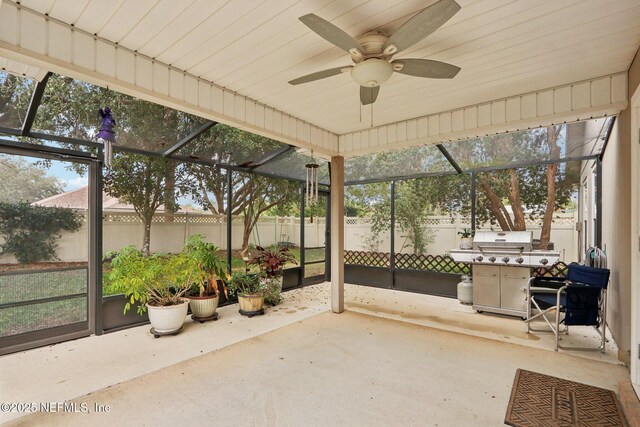 1336 River City St, Saint Augustine, FL 32092 - sunroom / solarium with ceiling fan