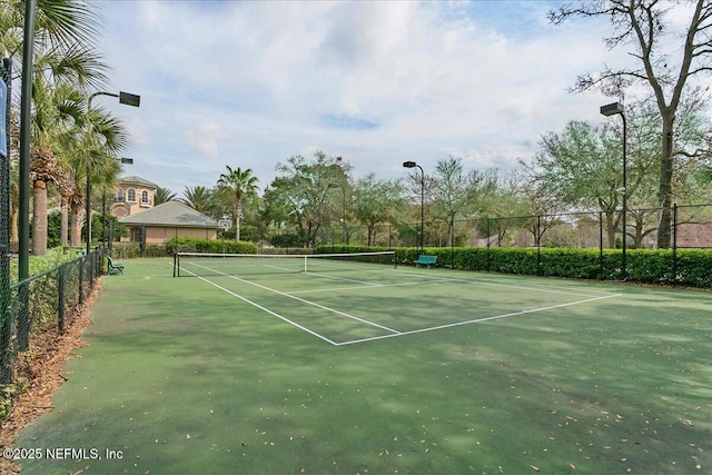 view of tennis court