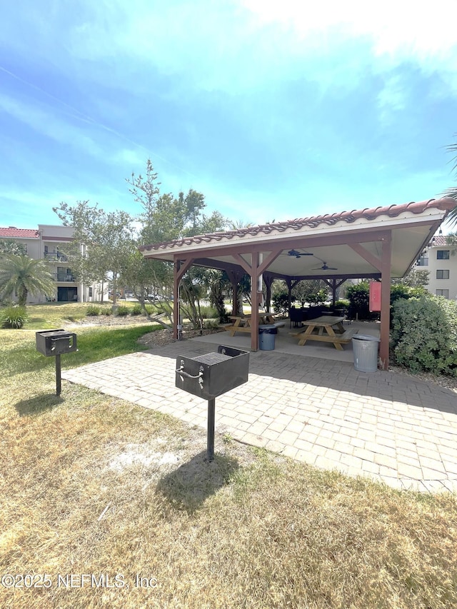 4250 A1A S Unit L16, Saint Augustine, FL 32080 - surrounding community featuring a patio, a gazebo, and a yard