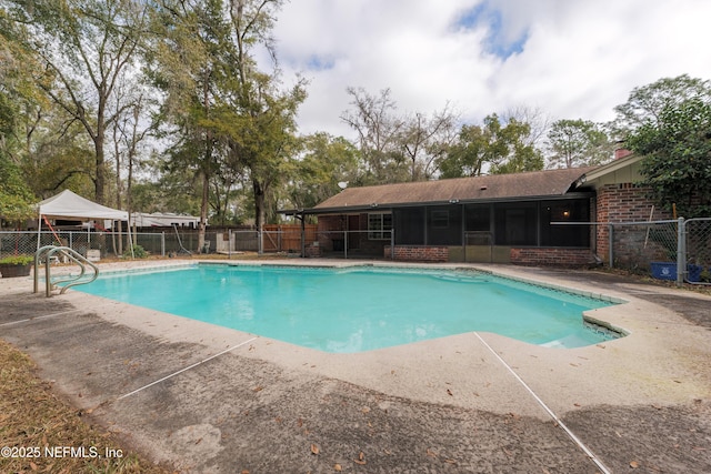 view of pool