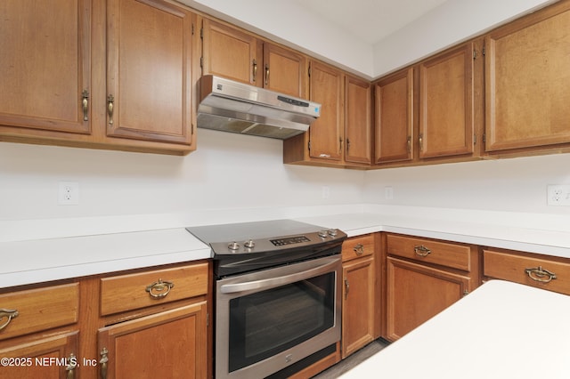 kitchen featuring stainless steel electric stove