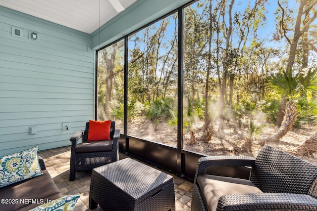 view of sunroom / solarium