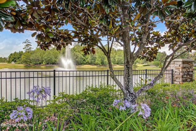 exterior space featuring a water view