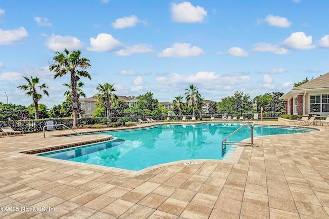 view of pool with a patio