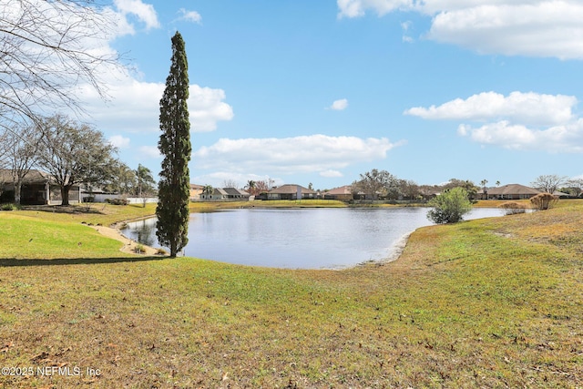 view of water feature