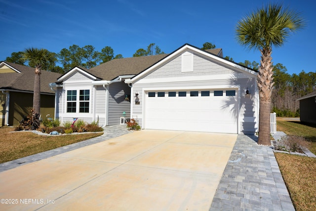 ranch-style house with a garage