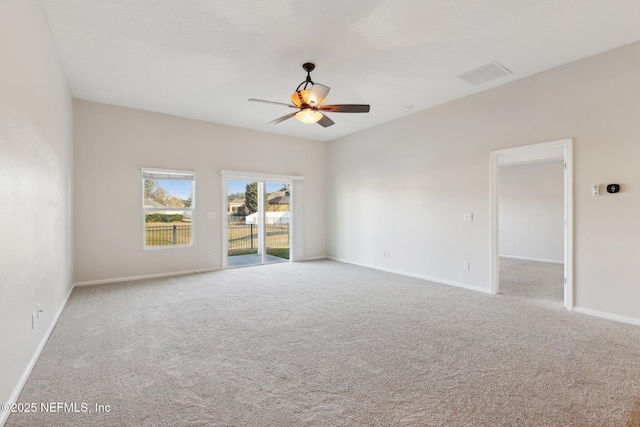 4468 Song Sparrow Dr, Middleburg, FL 32068 - spare room featuring ceiling fan and carpet