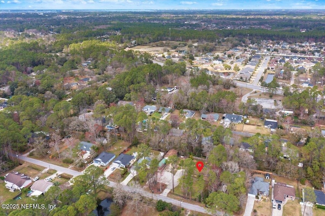 drone / aerial view featuring a residential view