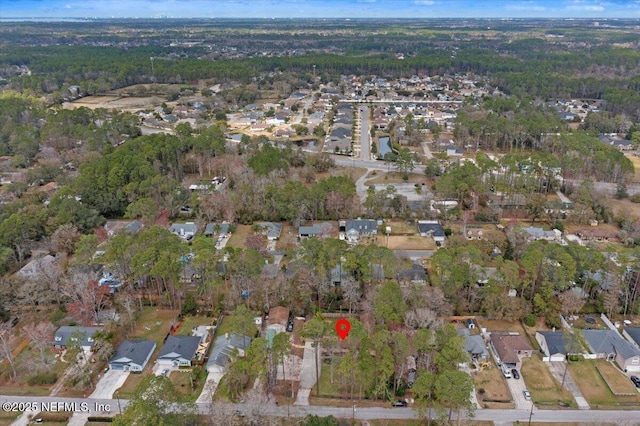 aerial view featuring a residential view