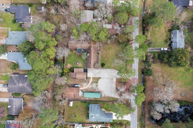 drone / aerial view featuring a residential view