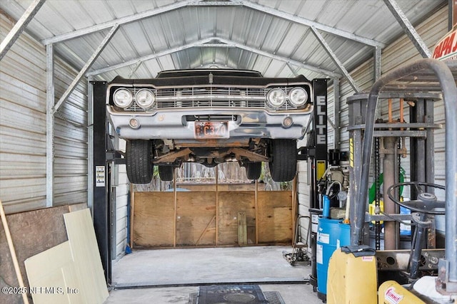 view of storage area