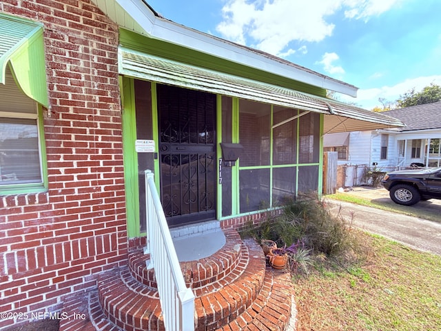 view of entrance to property