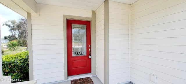 view of entrance to property