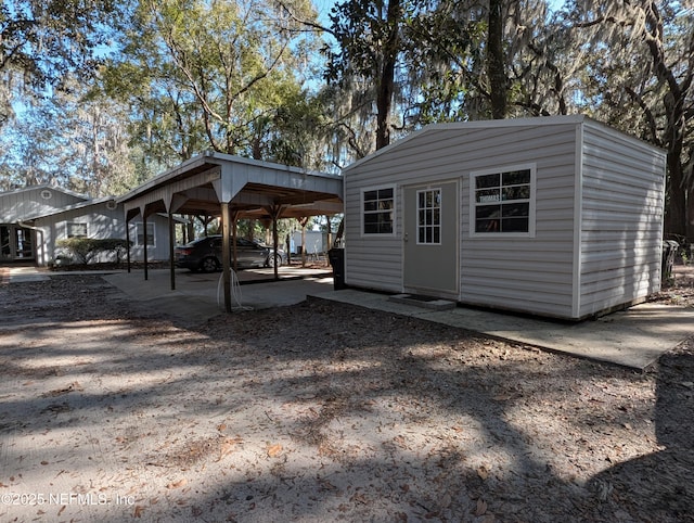 view of outdoor structure