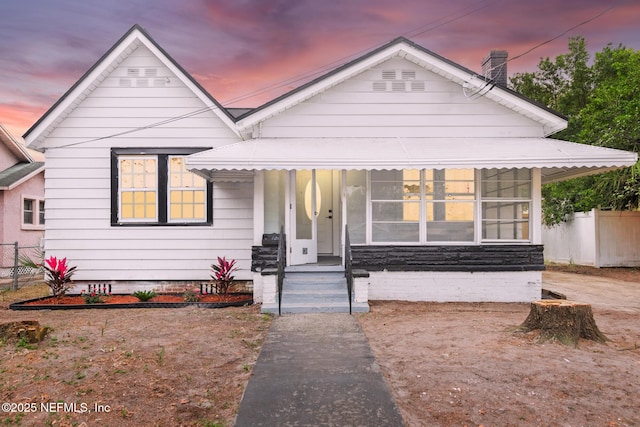 view of bungalow-style house