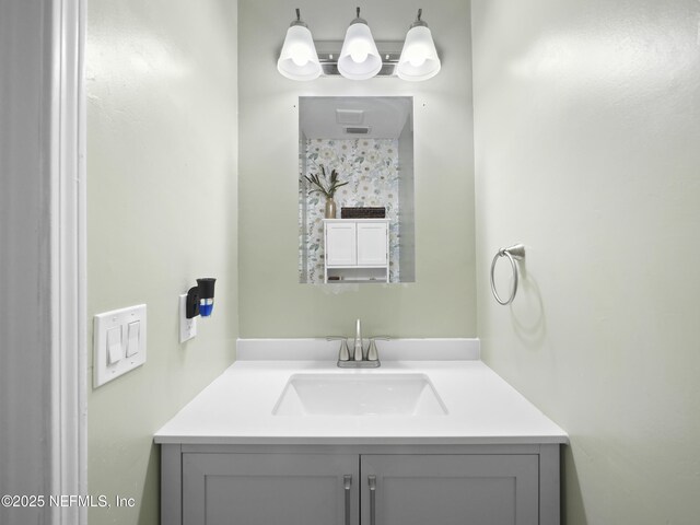 bathroom featuring vanity