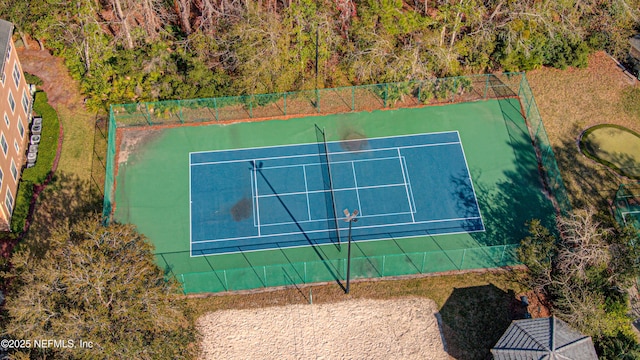 view of tennis court