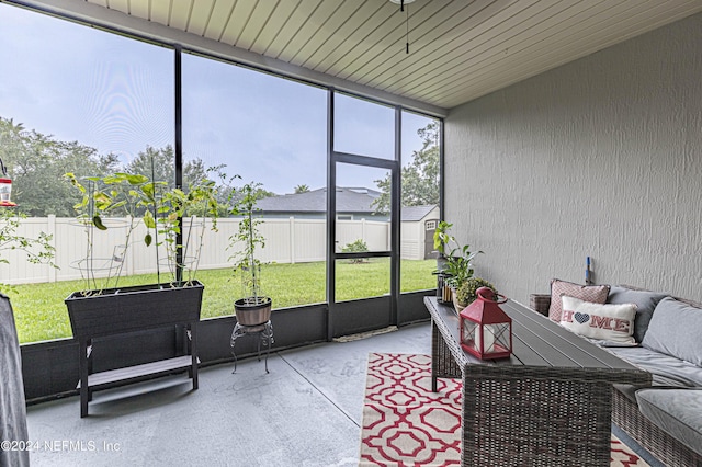 view of sunroom / solarium