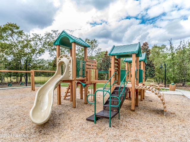 view of jungle gym