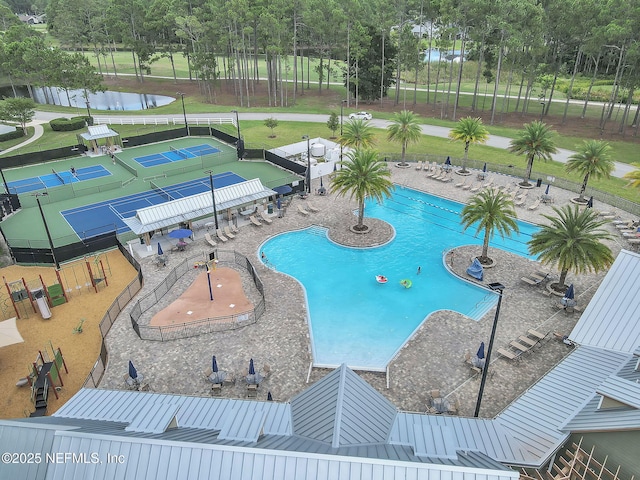 view of pool
