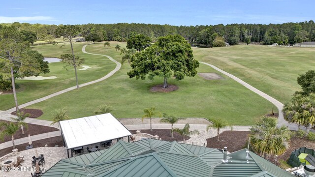 3005 Blackfoot Ct, Saint Johns, FL 32259 - aerial view with a water view, view of golf course, and a forest view
