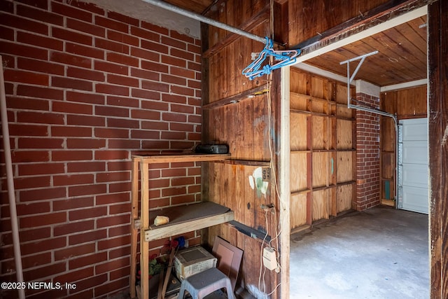 view of storage room