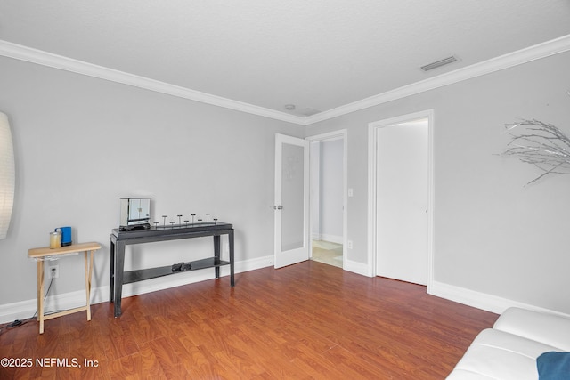1387 Dunns Lake Dr, Jacksonville, FL 32218 - interior space with hardwood / wood-style floors and crown molding