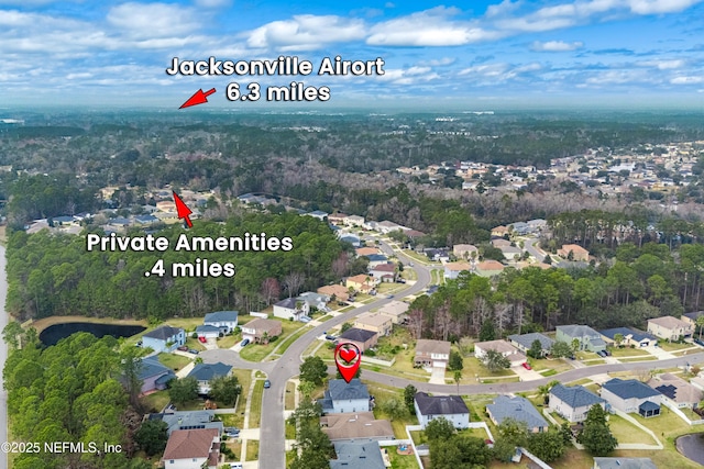 1387 Dunns Lake Dr, Jacksonville, FL 32218 - aerial view