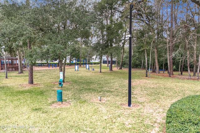 1387 Dunns Lake Dr, Jacksonville, FL 32218 - surrounding community featuring a lawn