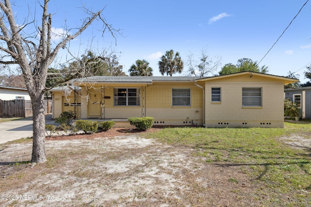 view of ranch-style home