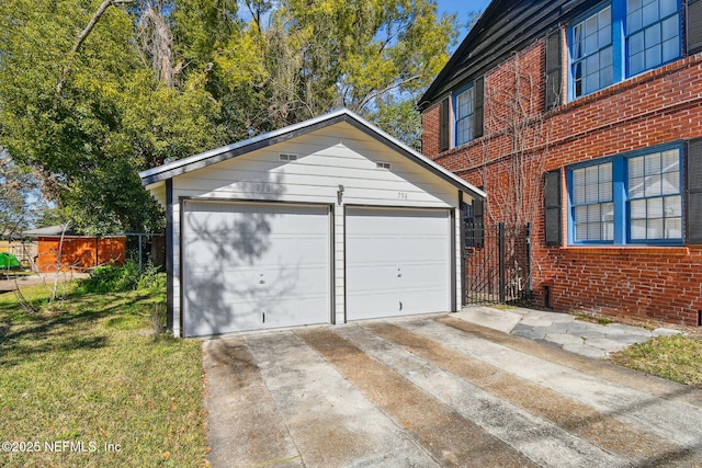 758 Acosta St, Jacksonville, FL 32204 - garage with a yard