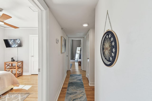 758 Acosta St, Jacksonville, FL 32204 - corridor featuring light hardwood / wood-style floors