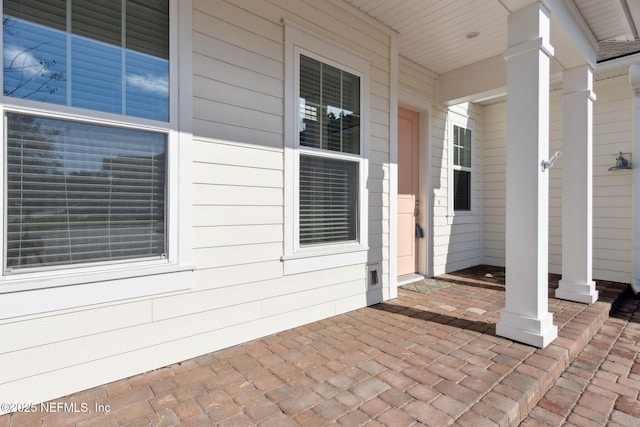 view of patio / terrace with a porch