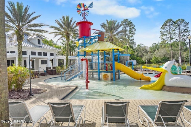 view of jungle gym