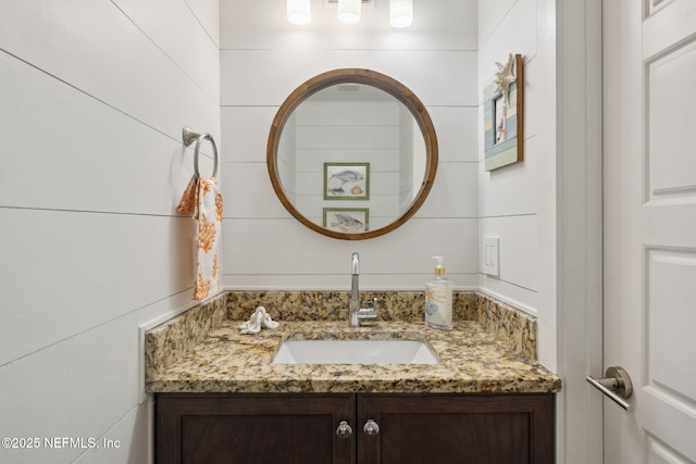 bathroom featuring vanity