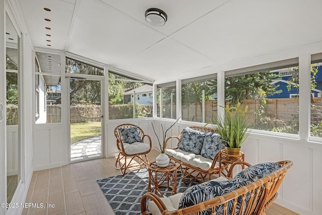 view of sunroom / solarium