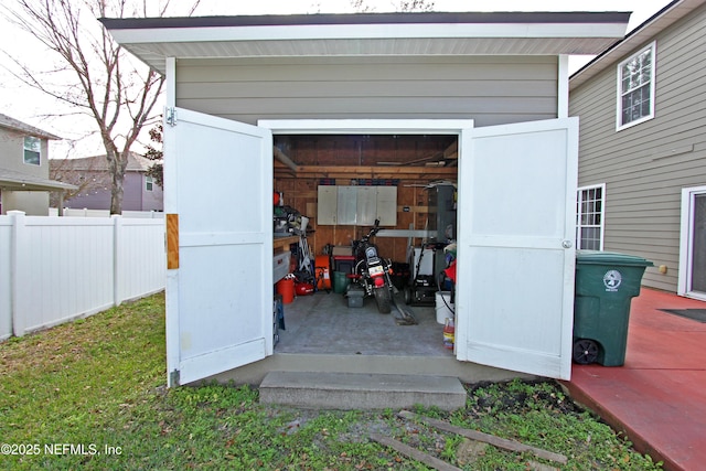 view of outdoor structure